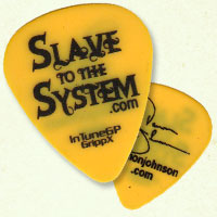 Slave To The System Guitar Pick